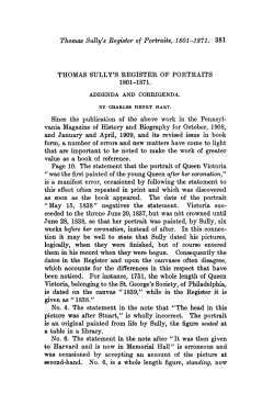 Thomas Bully`s Register of Portraits, 1801