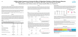 A Within-‐Subject Comparison to Evaluate the Effect of Paliperidone