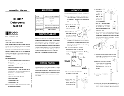 HI 3857 Detergents Test Kit