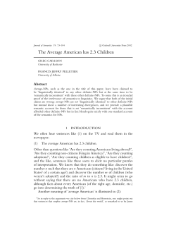 The Average American has 2.3 Children