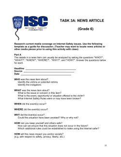 TASK 3A: NEWS ARTICLE (Grade 6)