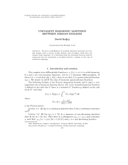 UNIVALENT HARMONIC MAPPINGS BETWEEN JORDAN
