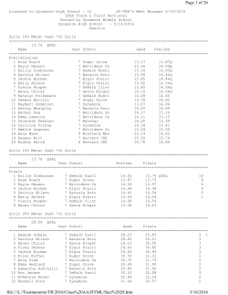 Complete Sectional Results