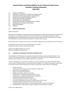 General Duties and Responsibilities for the Child and Family Center