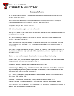 Community Terms - Texas Tech University Departments