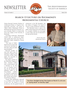 newsletter - The Mediterranean Society