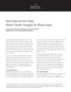 Real Estate and the Estate: Wealth Transfer Strategies for Illiquid