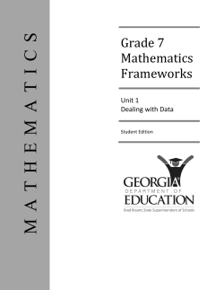 Unit 1 Dealing with Data