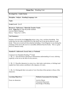 Stone Fox – Reading Unit
