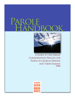 Parole Handbook - Southern Center for Human Rights