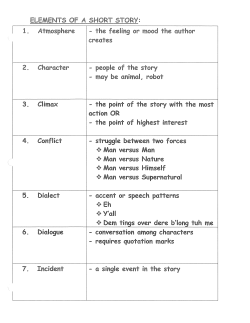 the point of the story with most Man versus Man n versus Nature