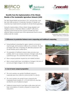 Benefits from the Implementation of the Climate Module of the