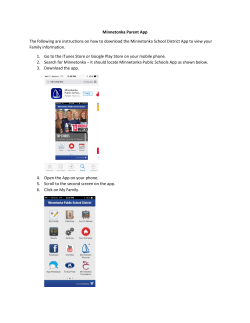 Minnetonka Parent App The following are instructions on how to