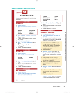 Grade 5 Reading, Lesson 57