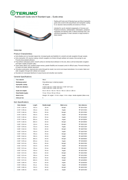 Radifocus® Guide wire M Standard type – Guide wires