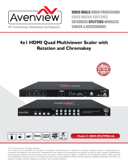 4x1 HDMI Quad Multiviewer Scaler with Rotation and