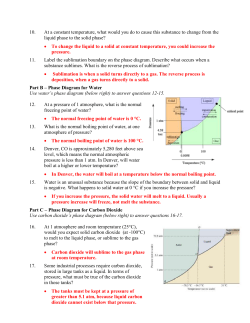 Phase Diagrams KEY - Northern Highlands