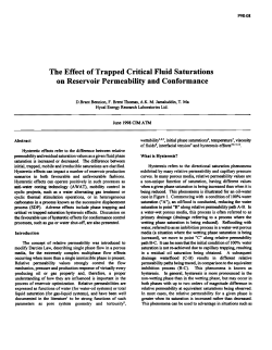 The Effect of Trapped Critical Fluid Saturations on Reservoir