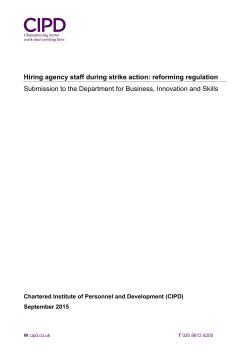 Hiring agency staff during strike action: reforming regulation