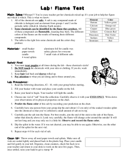 Lab: Flame Test - mrsgillumscience.com