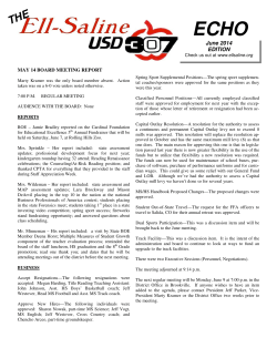 June 2014 - Ell-Saline USD 307