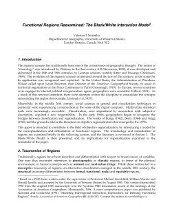 Functional Regions Reexamined: The Black/White Interaction Model