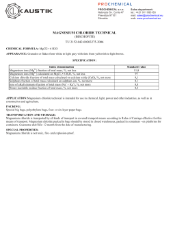 magnesium chloride technical