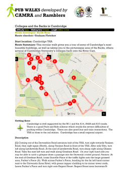 PUB WALKS developed by CAMRA and Ramblers