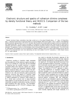 Electronic structure and spectra of ruthenium diimine complexes by