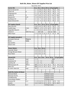 Carrier Oils - Acadia Herbals