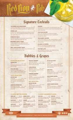 Signature Cocktails