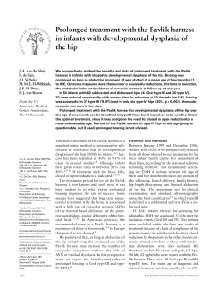 Prolonged treatment with the Pavlik harness in infants with