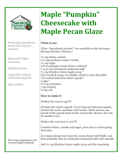 Maple &ldquo;Pumpkin&rdquo; - Saratoga Farmers Market