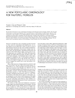 a new postclassic chronology for yautepec, morelos