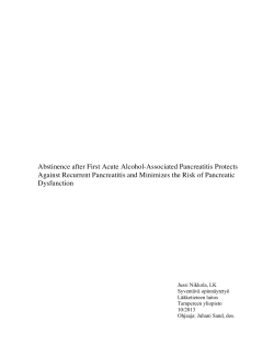 Abstinence after First Acute Alcohol-Associated