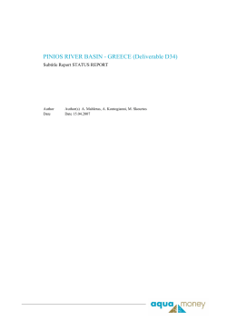 PINIOS RIVER BASIN - GREECE (Deliverable D34)