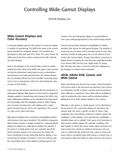 Controlling Wide-Gamut Displays