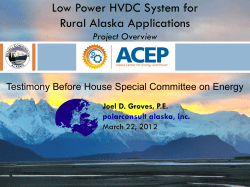 Emerging Energy Technology Forum Juneau, AK