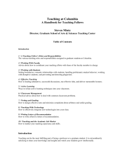 New TA Handbook - Columbia University