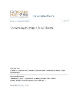 The American Census: a Social History