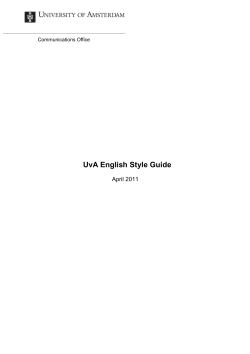 Communications Office - University of Amsterdam