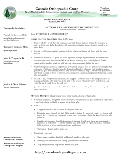 ACL Reconstruction - Patrick Dawson, MD