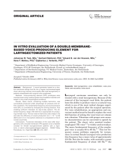 In vitro evaluation of a double-membrane-based voice