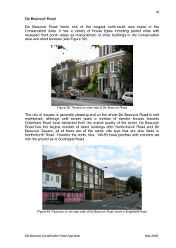 De Beauvoir conservation area appraisal Part 2of2
