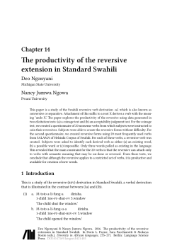 Chapter 14 - Language Science Press