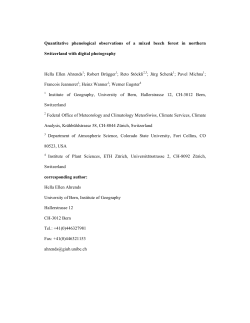 Quantitative phenological observations of a mixed