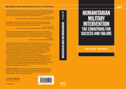 Humanitarian Military Intervention