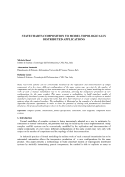 statecharts composition to model topologically distributed applications