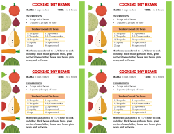 6 cups cooked TIME: 1 to 2 hours INGREDIENTS