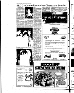 SRC Graduates Remember Classmate, Teacher